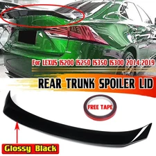 FOR 14-2020 LEXUS IS300 IS350 IS200 AR STYLE HIGH KICK GLOSS BLACK TRUNK SPOILER