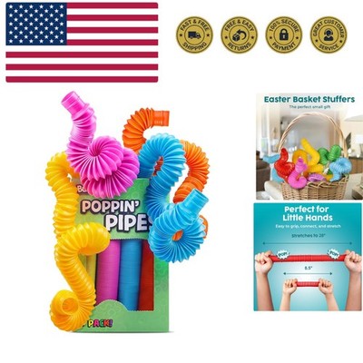 Easter Basket Stuffers for Toddler - Pop Tubes - Sensory Fidget Toys - Creati...