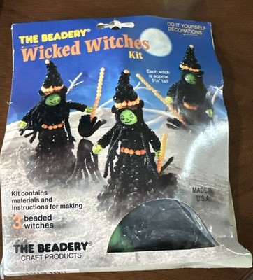 The Beadery Wicked Witches Kit USA #4792 Halloween Decor 3 Figures