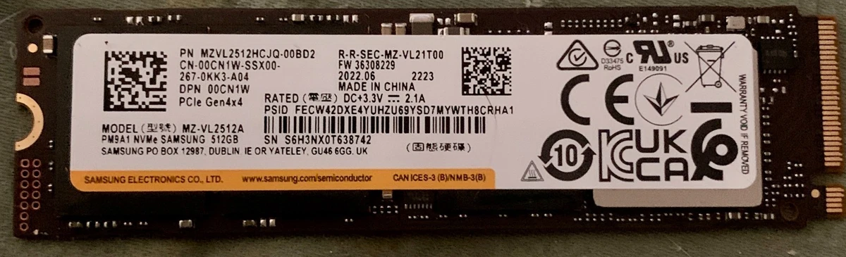 Las mejores ofertas en Las unidades de estado sólido Samsung 512GB