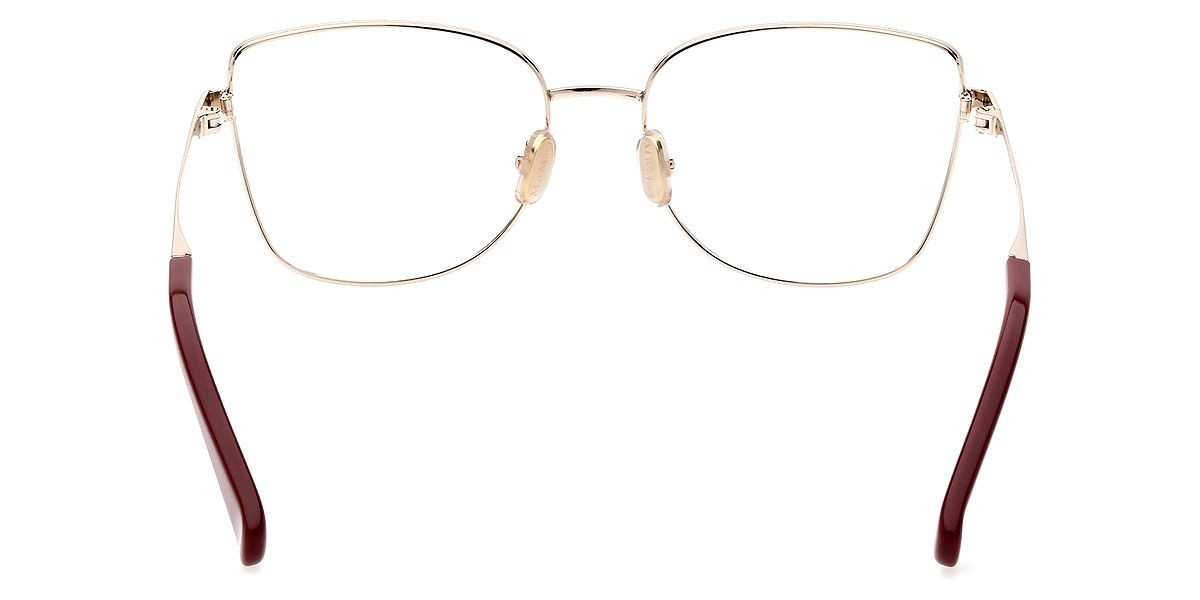 Max Mara MM5074 Eyeglasses Women Shiny Dark Red 56mm New 100