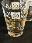 Set of 6 nautical themed vintage juice glasses — photo 3