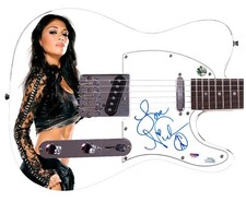 Nicole Scherzinger Signed Custom 1/1 Graphics Photo Guitar ACOA