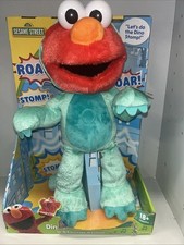 NEW Sesame Street DINO STOMP ELMO Dancing Singing 14" Tall SHF 