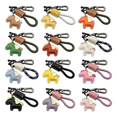 User Friendly PU Material Horse Keychain Accessory for Sustainable Lifestyle