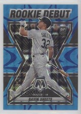 2022 Panini Mosaic Rookie Debut Reactive Blue Prizm 25/99 Gavin Sheets 0xi8