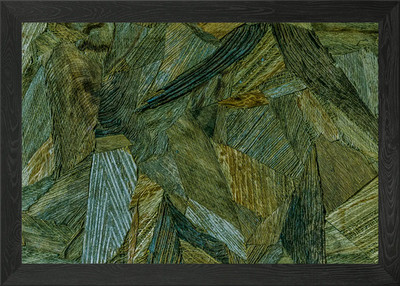 Kokosnuss Netz Collage gerahmtes Wandbild Poster Leinwanddruck Bild
