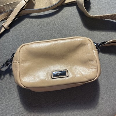 Botkier New York Bedford Leather Crossbody Bag Fawn Excellent