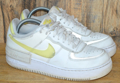 Nike Air Force 1 Shadow - UK6 EU40 Sneaker White/Lemon/Wolf Grey