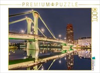 Puzzle Calvendo Francfort - FlößErbrüCke | 1000 PièCes, Format Assemblé 64 × 48
