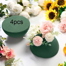 4 Pieces Floral Foam Half Balls Accessories Green for Wedding Event Proposal