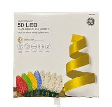 GE Color Choice 50 LED Dual Color C9 Lights Multicolor or Warm White New