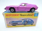 VINTAGE MATCHBOX SUPERFAST No.5e LOTUS EUROPA IN ORIGINAL BOX 1970 WW