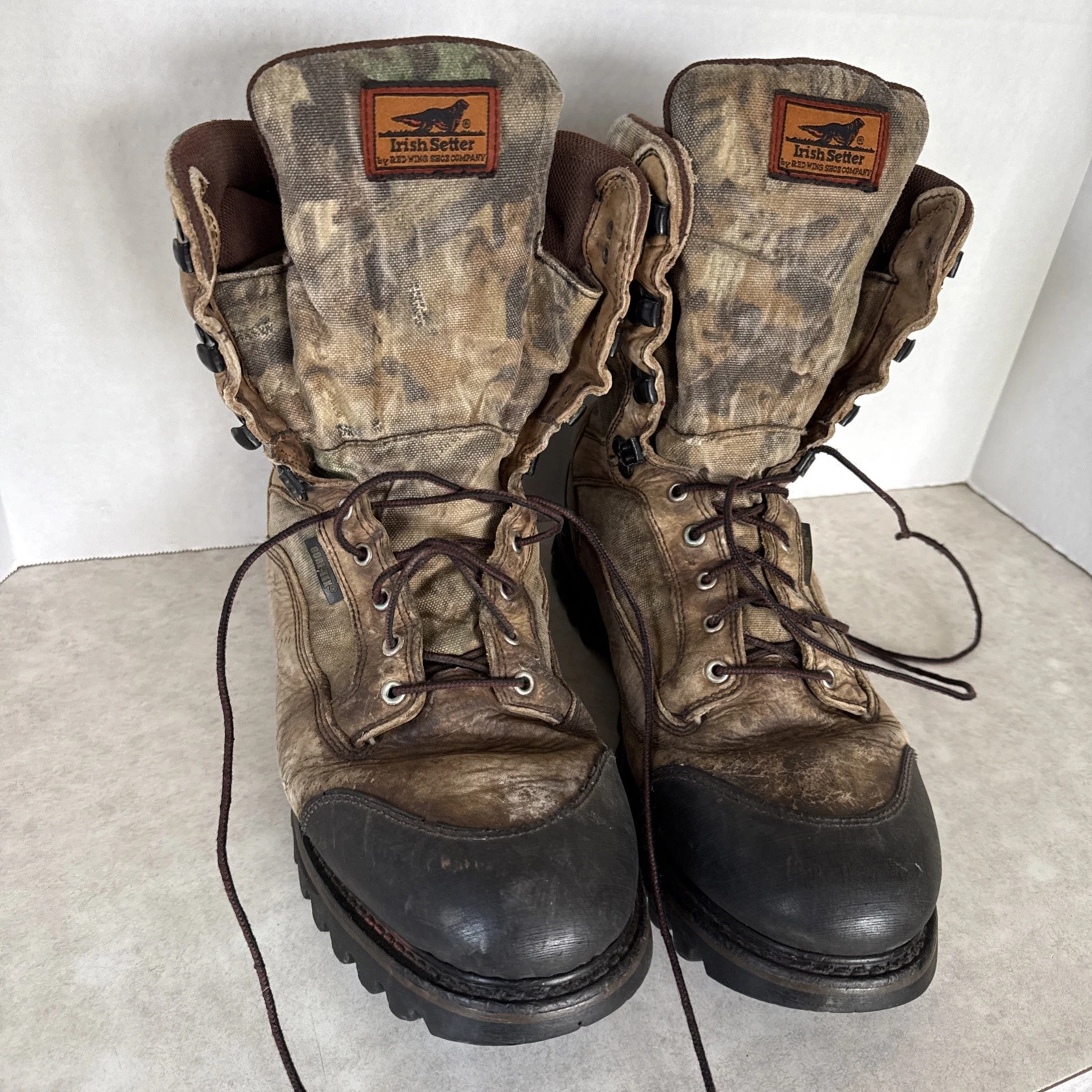 Irish setter boots size 13 E1 Wide thinsulate ultra camo Gore Tex Hunting Camp