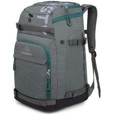 SEMSTY Ski Boot Bag, 55L Waterproof and Snowboard Boots Travel 55L, Grey