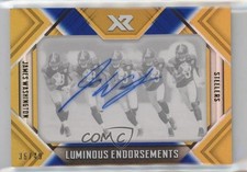 2018 Panini XR Luminous Endorsements Blue 36/49 James Washington #LE-22 Auto 0c2