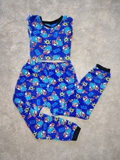 Sonic Hedgehog Boys Fleece Velor Pyjamas Age 7-8