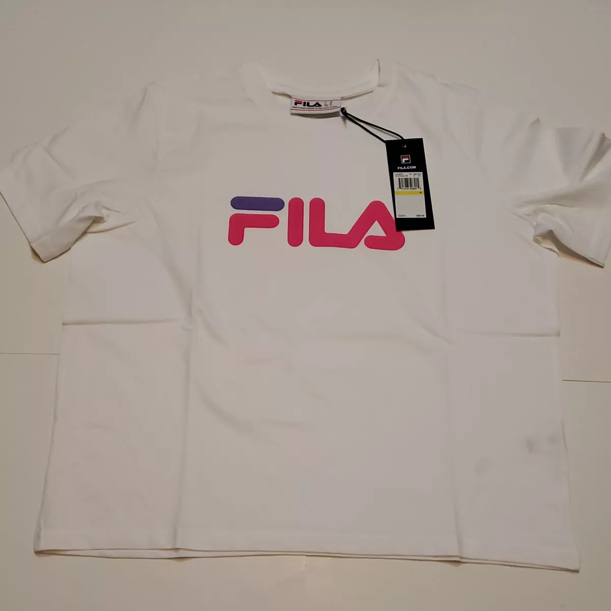 White fila 2025 t shirt women's