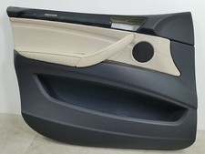 BMW X5 E70 09-13 FRONT NEARSIDE LEFT DOOR CARD BLACK / OYSTER
