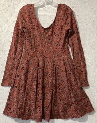 Free People Rose Garden Dusty Rose Floral Lace Fit N Flare Dress Size SP | eBay Free People Rose Garden Dusty Rose Floral Lace Fit N Flare Dress Size SP | eBay