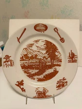 Wallace China Dinner Plate, 49er,  9 1/2"