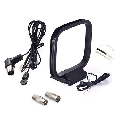 FM & AM Loop Antenna For Indoor HD Radio FM Radio Bluetooth Home Stereo Receiver