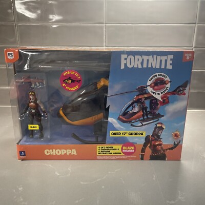 17'' Fortnite Choppa Helicopter W/Action &Lights Effects Blaze Figure Included