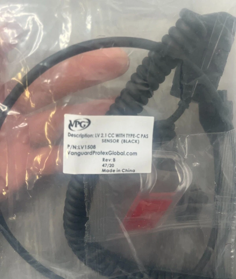 2pk VPG Vanguard Protex Global LV1508, LV 2.1 CC w/Type-C PAS Sensor Rev.B Black - Image 4 of 4
