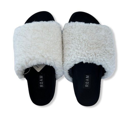 Roam Women Shoes Fuzz Slider White Size 36 NIB - Picture 6 of 9