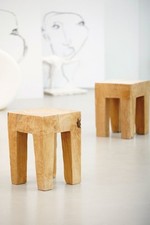 Jan Kurtz Java Hocker Schemel Sitzhocker Teak massiv, Unikat