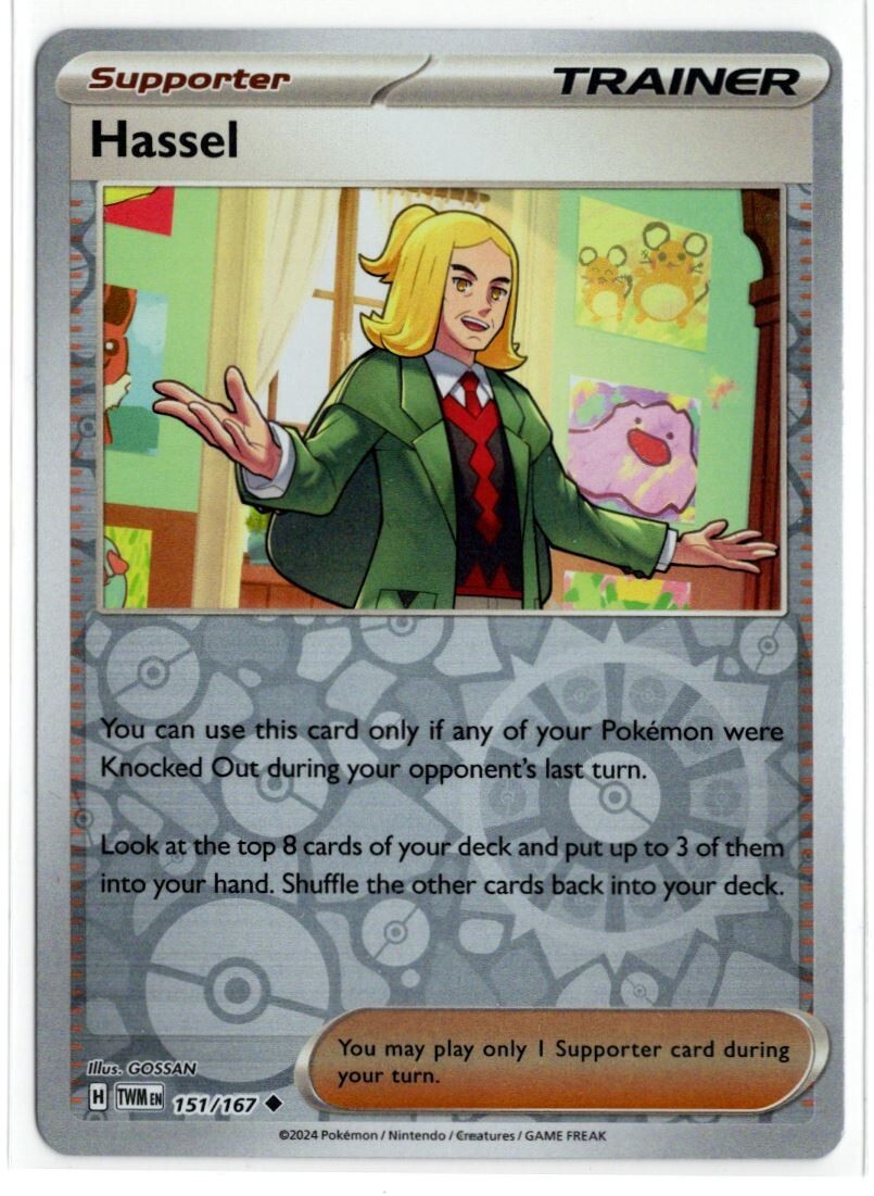 Pokemon Twilight Masquerade Reverse Holo 151/167 Hassel