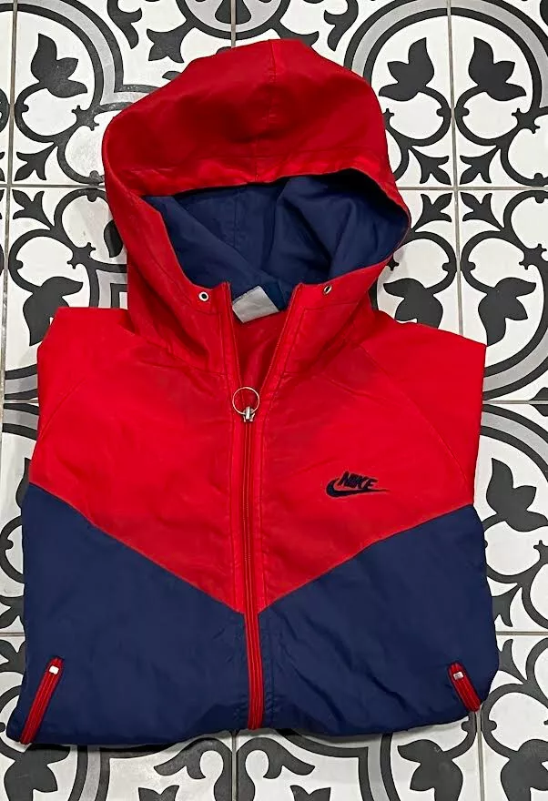 Red and blue nike windbreaker clearance