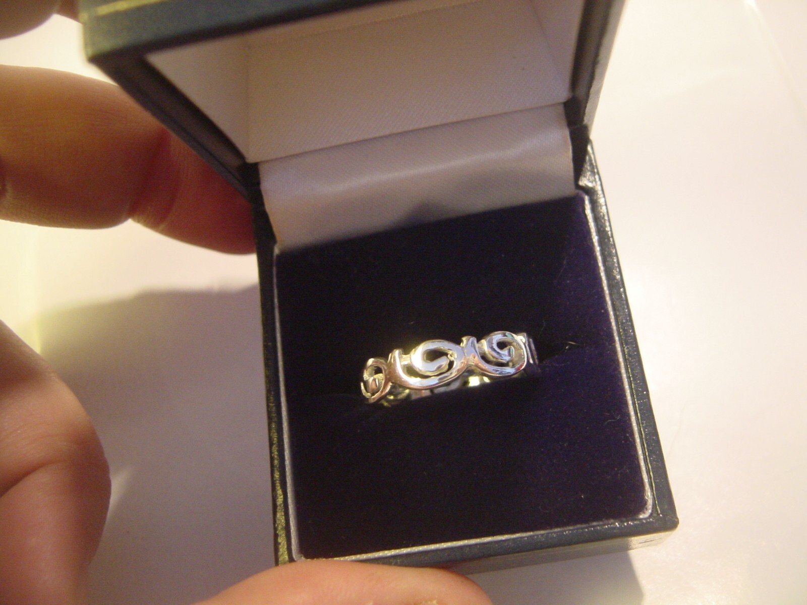 Stunning Solid Silver Ring-Superb design- spirals… - image 1