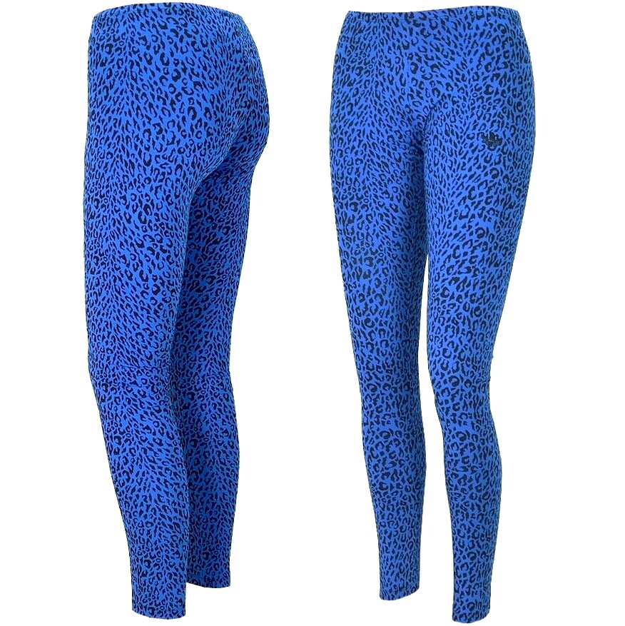 ladies blue adidas leggings