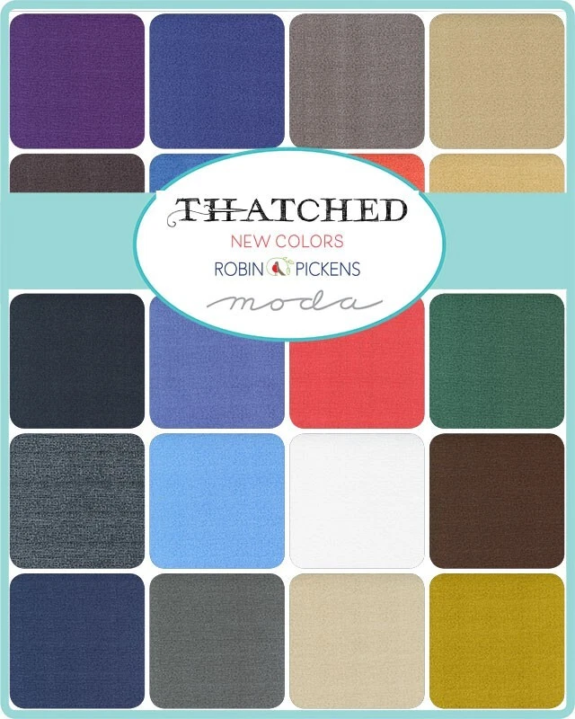 THATCHED NEW COLORS 2021 Layer Cake Robin Pickens Moda Fabrics texture 48626LCN - Image 2 of 4