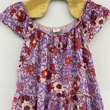 Knox Rose Womens Tiered Maxi Dress Size L Tropical Coachella Island Beachy