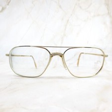 Stetson Zyloware 057 Eyeglasses Frame Unisex Gold Meal Full Rim Square 59-17