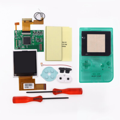 GameBoy Pocket GBP Backlight LCD Screen 5 Levels Brightness Kits With Shell