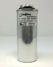 HVAC Capacitor 40 + 5uf - 40/5 mfd Dual Round Run Capacitor - Made in USA