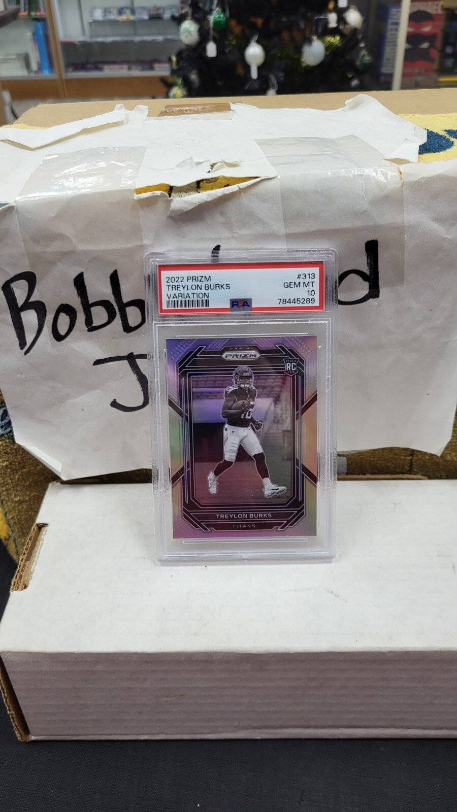2022 TREYLON BURKS PRIZM SILVER VARIATION RC ROOKIE TITANS PSA 10 GEM MINT #313
