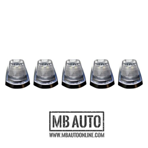 NEW Clear Lens AMBER LED Cab roof lights 5pc 17-18 Ford F250 F350 super duty - Picture 2 of 12