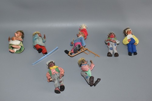 7 x Peter Mecki Igel antik alt kleine Figur Fach #A5 - 第 1/5 張圖片