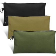 3 Pack Tool Bag Zipper Pouch Utility Multipurpose Storage Organizer