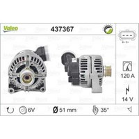 Valeo Generator Lichtmaschine 120A 14V FüR BMW 3Er Touring E36 Compact