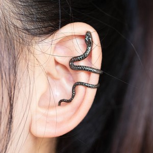 snake clip earring