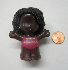 NEW Fisher Price Little People GIRL BARBIE GYMNAST SWIM GIRL African American