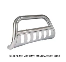 Kasei Bull Bar Brush Push Protector w/Skid Stainless Fits 16-23 Jeep Renegade