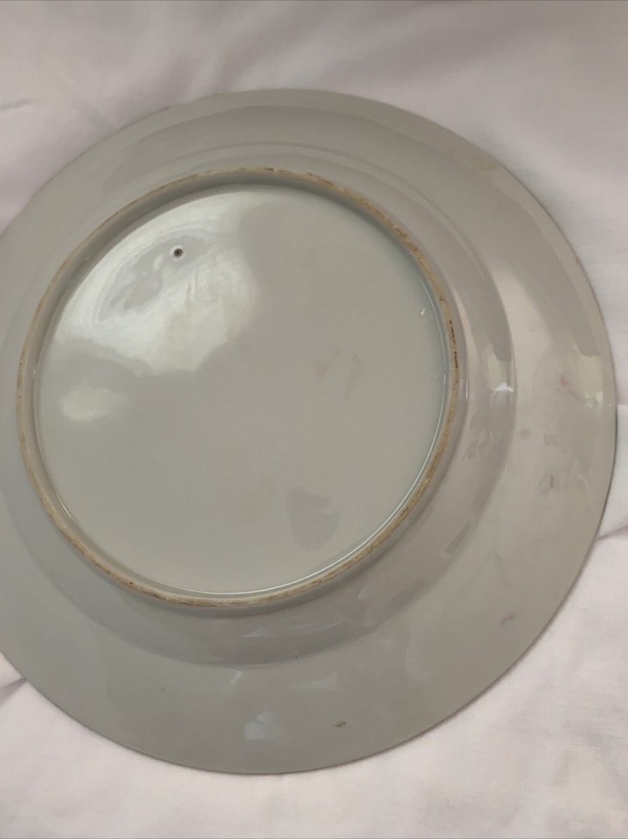 Fitzhugh Green Antique China Export Porcelain 1 lunch/salad plates