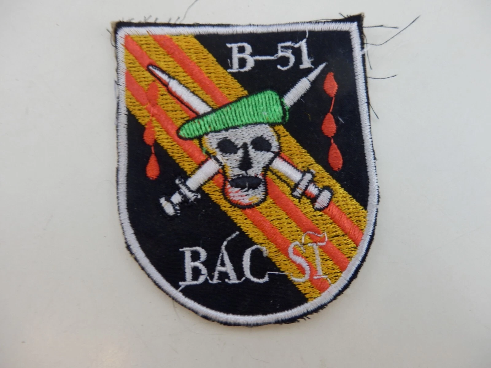 Vietnam War Era B-51 BAC SI Green Beret Military Related Patch BIS