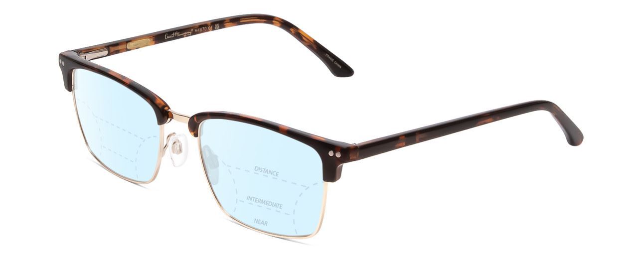 Ernest Hemingway H4870 Cateye Blue Light Blocking Glasses Brown Tortoise 53mm Multi-Focus